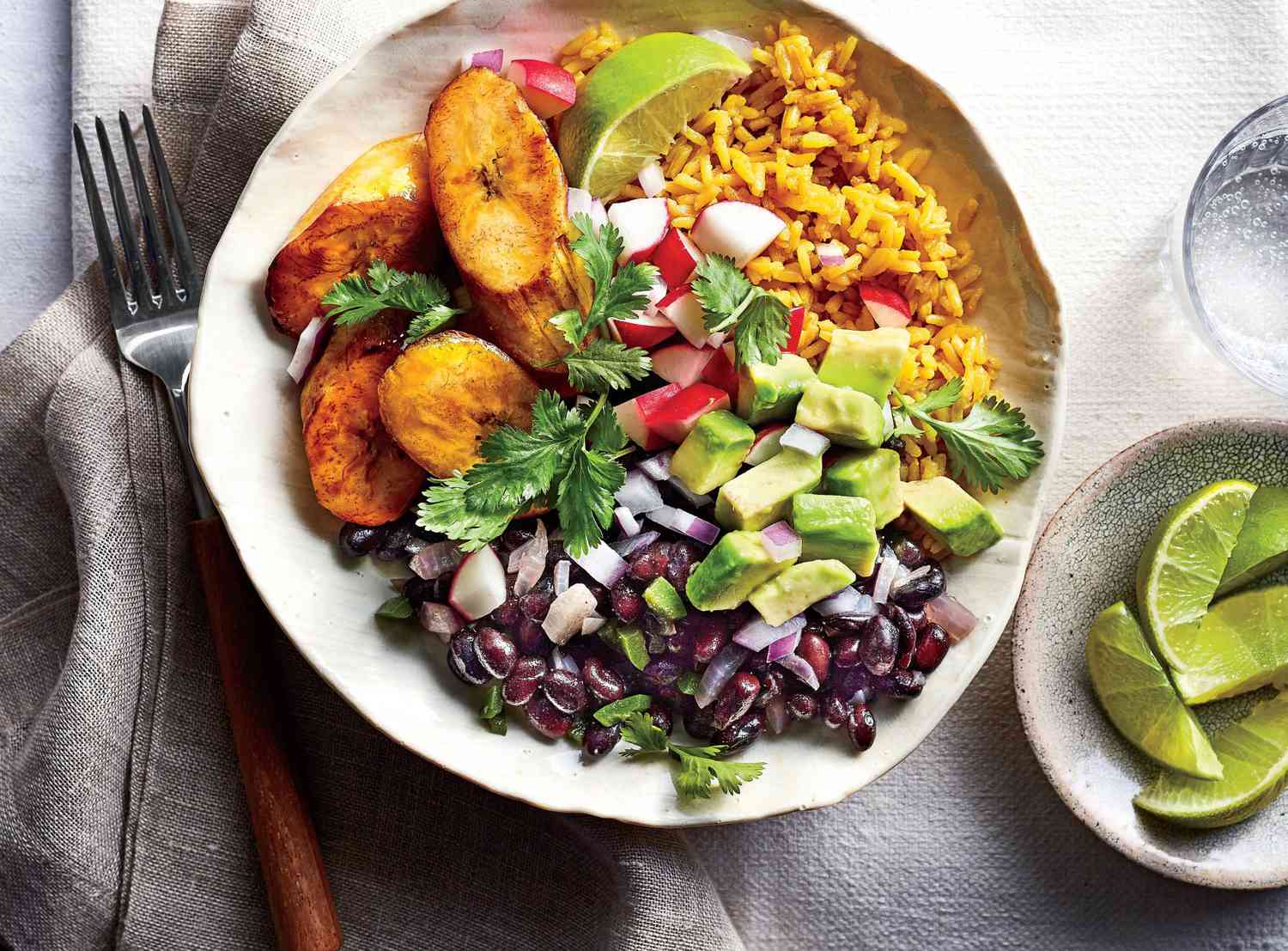 Cuban Black Bean-and-Yellow Rice Bowl Recipe