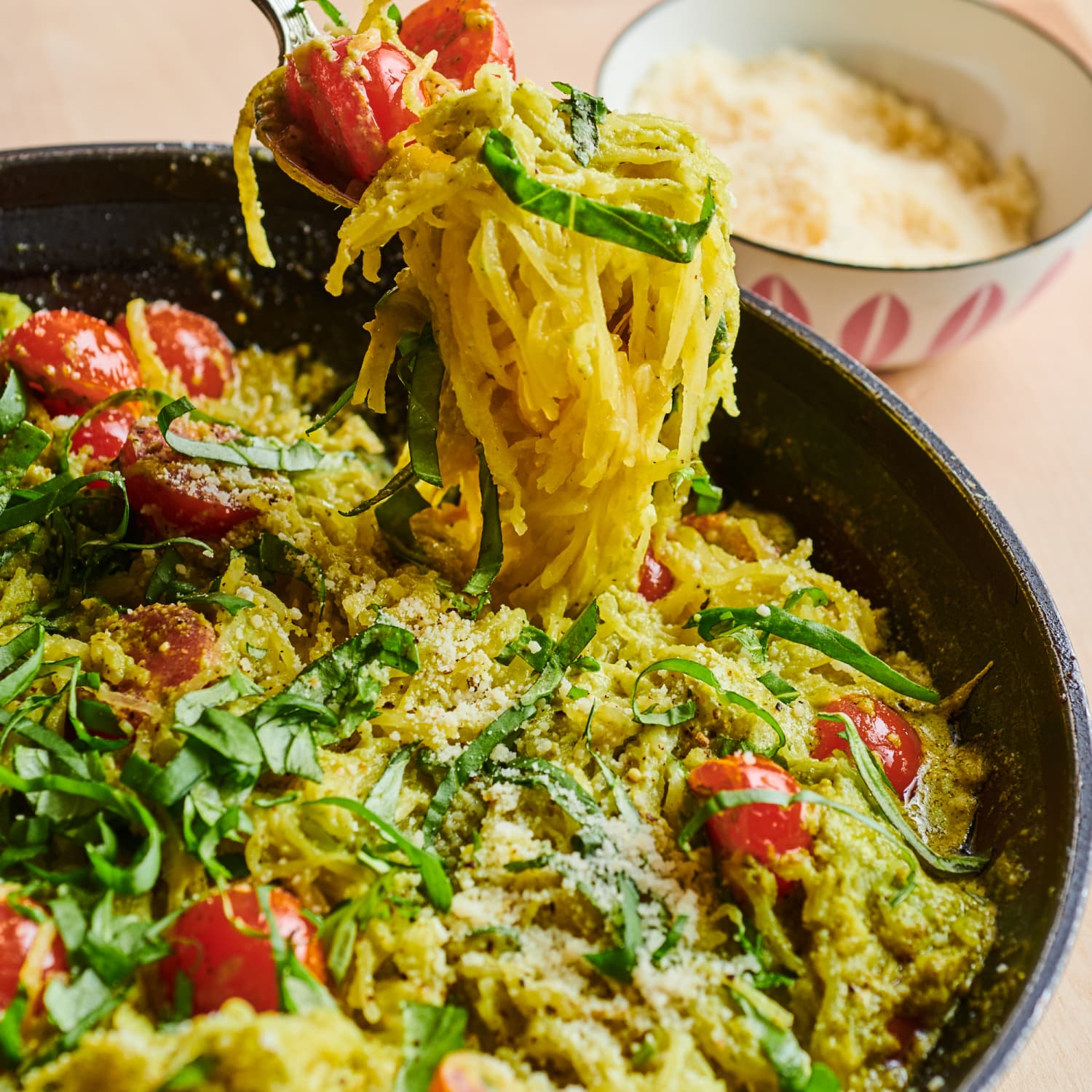 Spaghetti Squash with Pesto Recipe