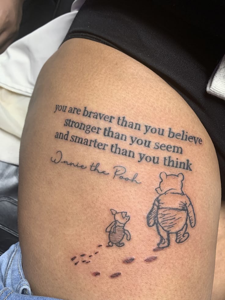 quote pooh tattoo