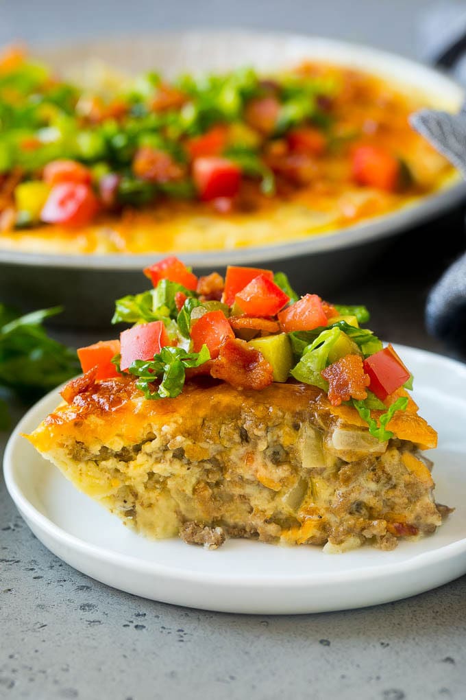 Impossibly Easy Cheeseburger Pie