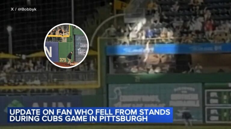 Fan who plunged 20ft onto field at Pirates game gets update called ‘nothing short of miraculous’