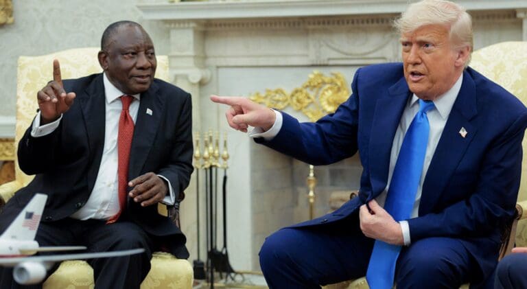 Trump explodes at NBC reporter asking about jet during genocide meeting: ‘You’re a disgrace’