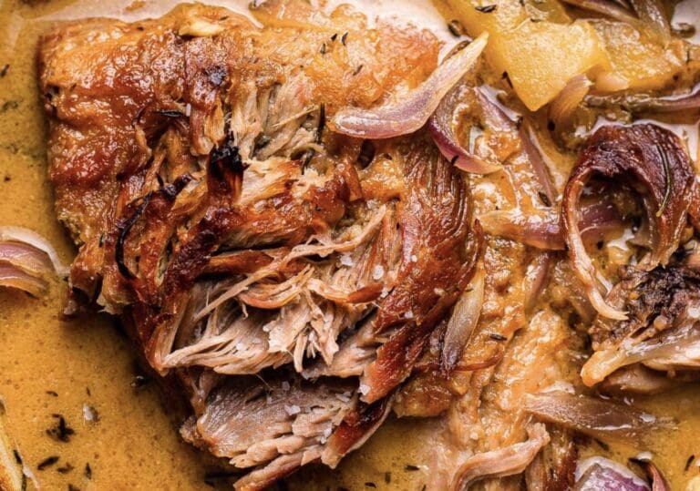 Apple Cider Braised Pork Shoulder