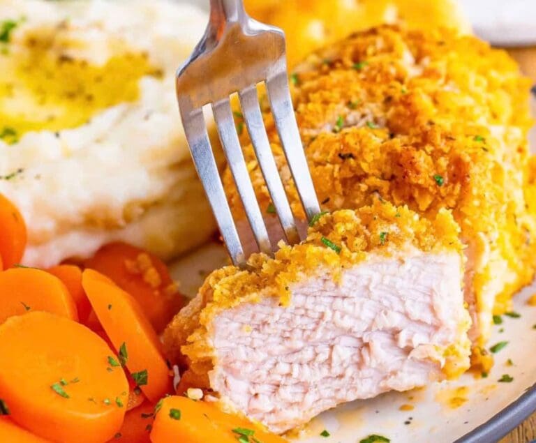 Ritz Cracker Pork Chops