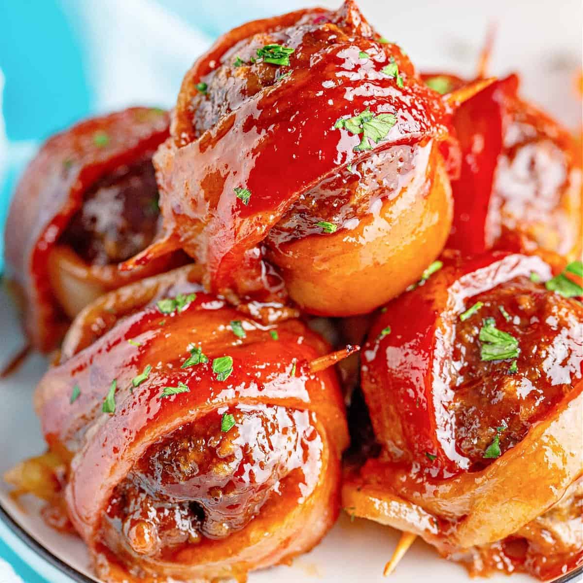 Bacon Wrapped Meatballs