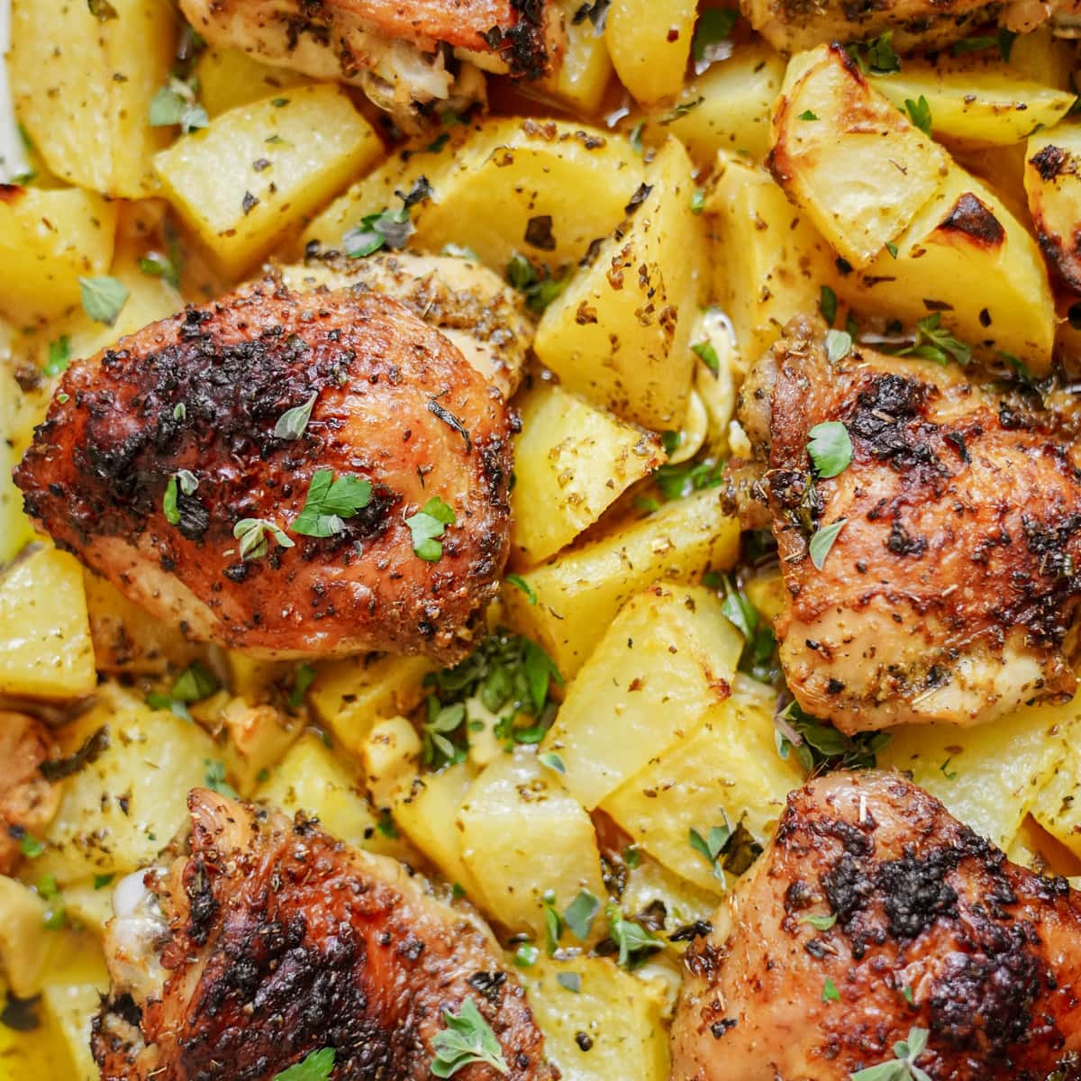 Greek Chicken and Potatoes
