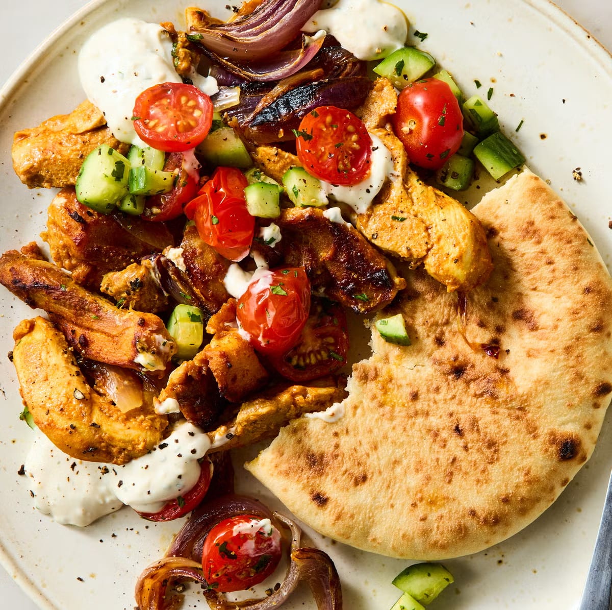 Chicken Shawarma Sheet Pan Dinner
