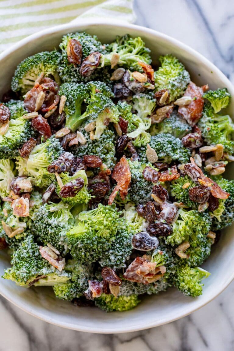 Crunchy Broccoli & Raisin Salad