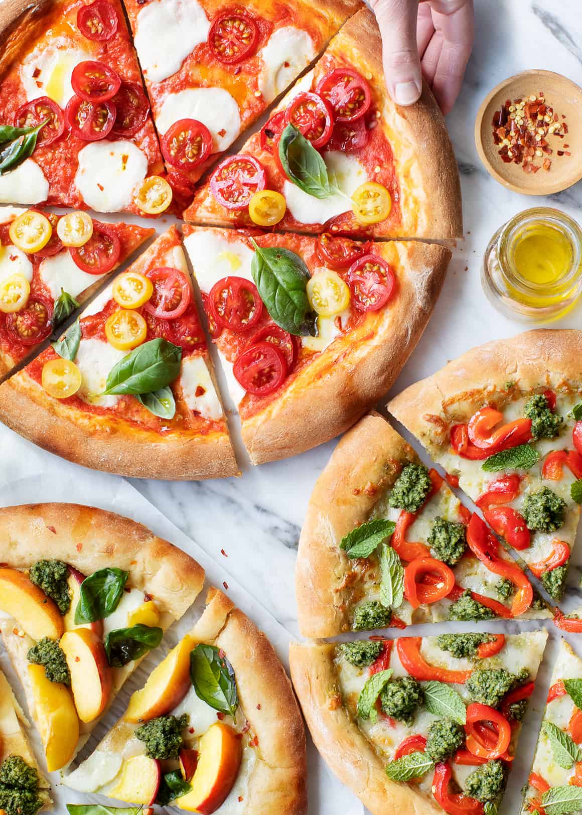 a delicious pizza with pizza