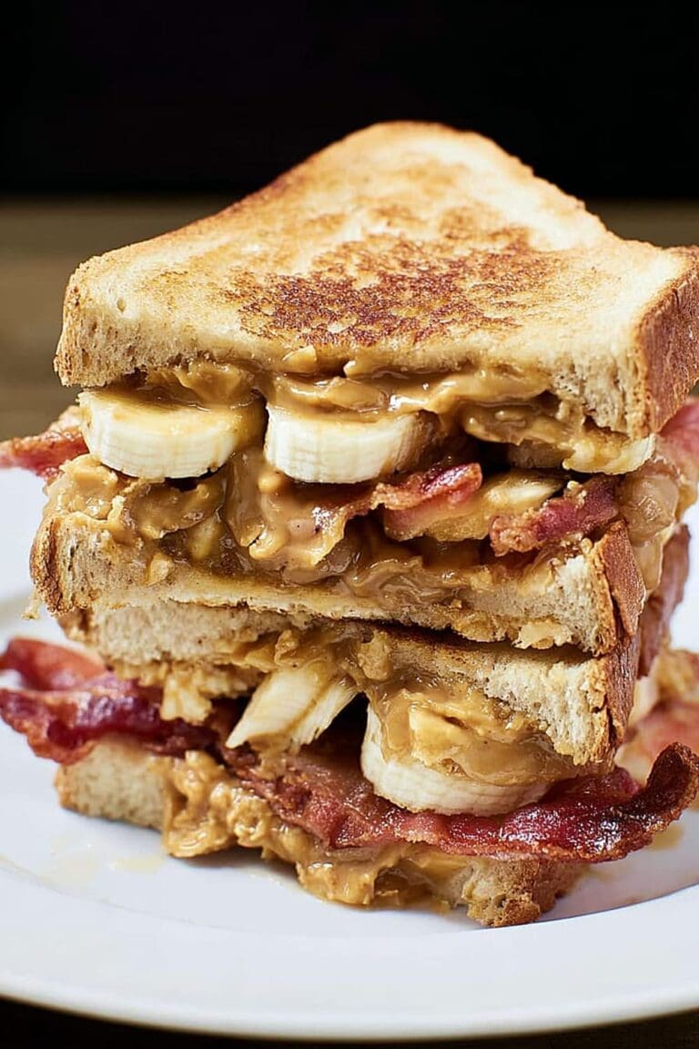 Peanut Butter, Banana, Bacon Sandwich (The Elvis)