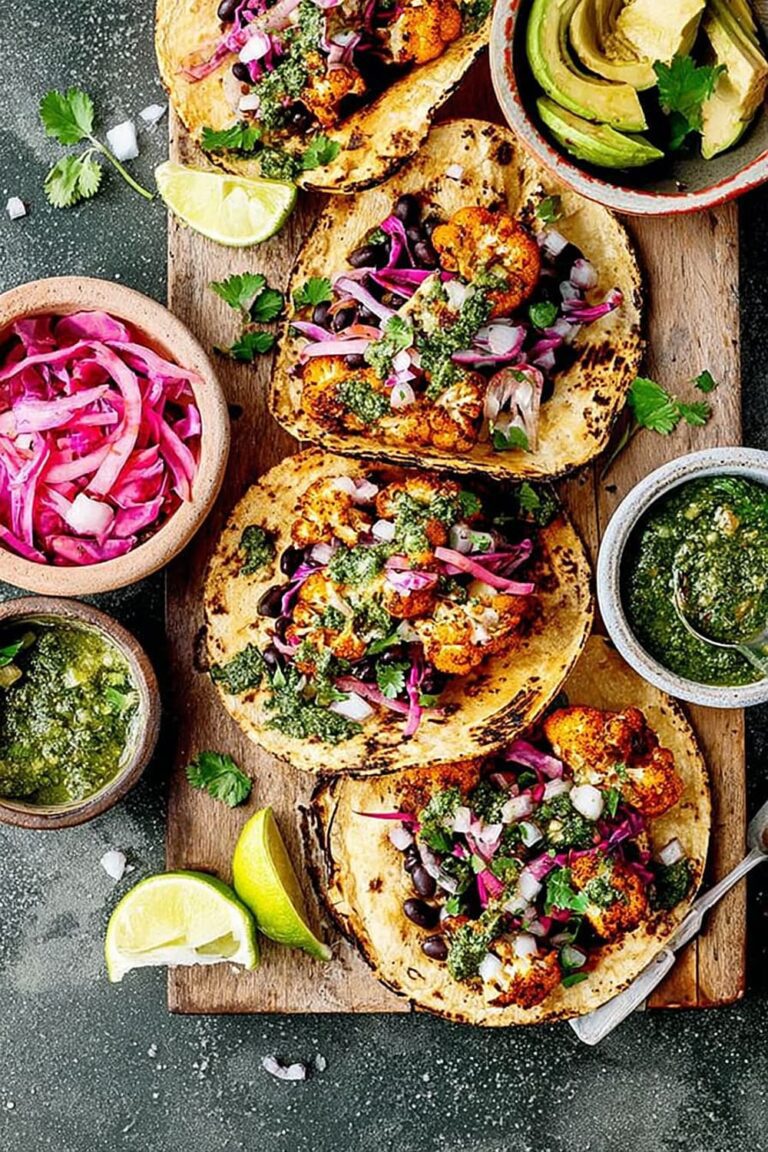 Chimichurri Cauliflower Tacos