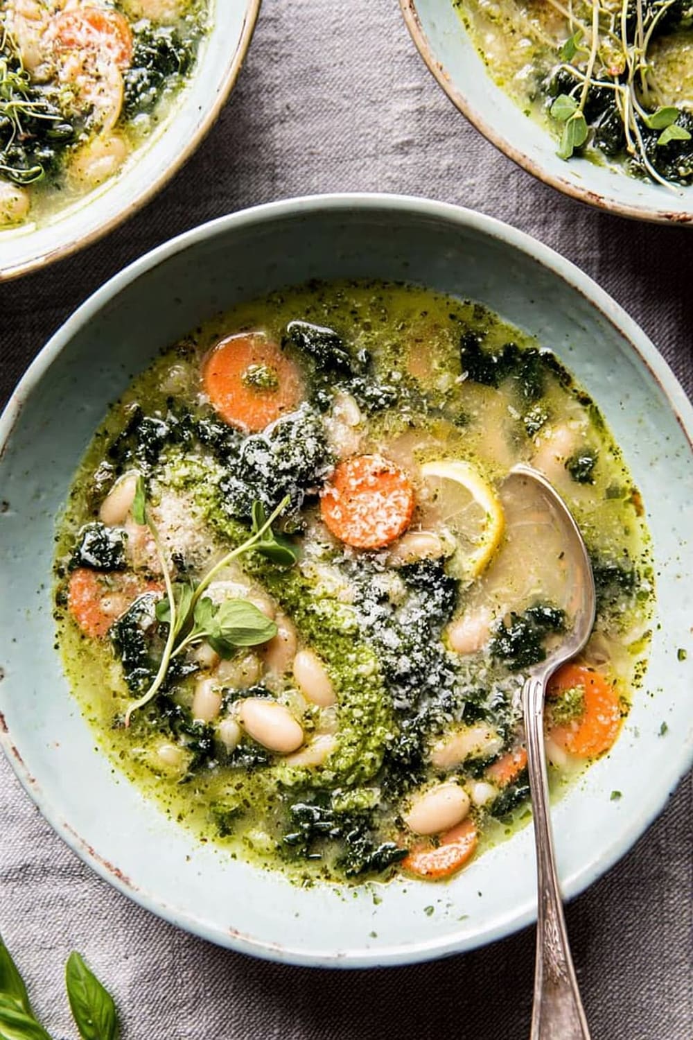 Crockpot Tuscan White Bean and Lemon Soup