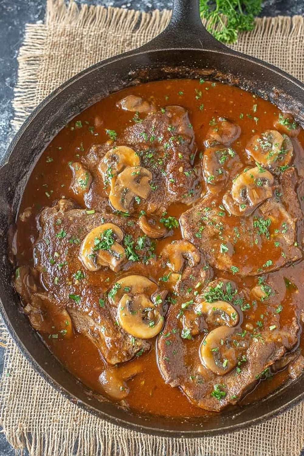 Mushroom Swiss Steak