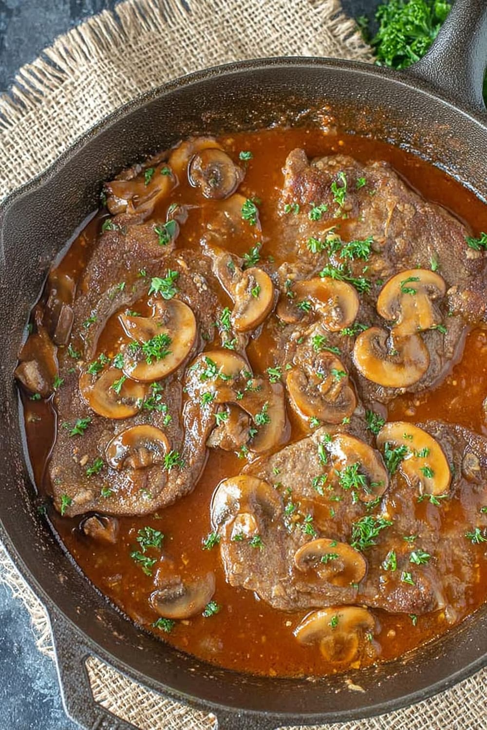 Mushroom Swiss Steak