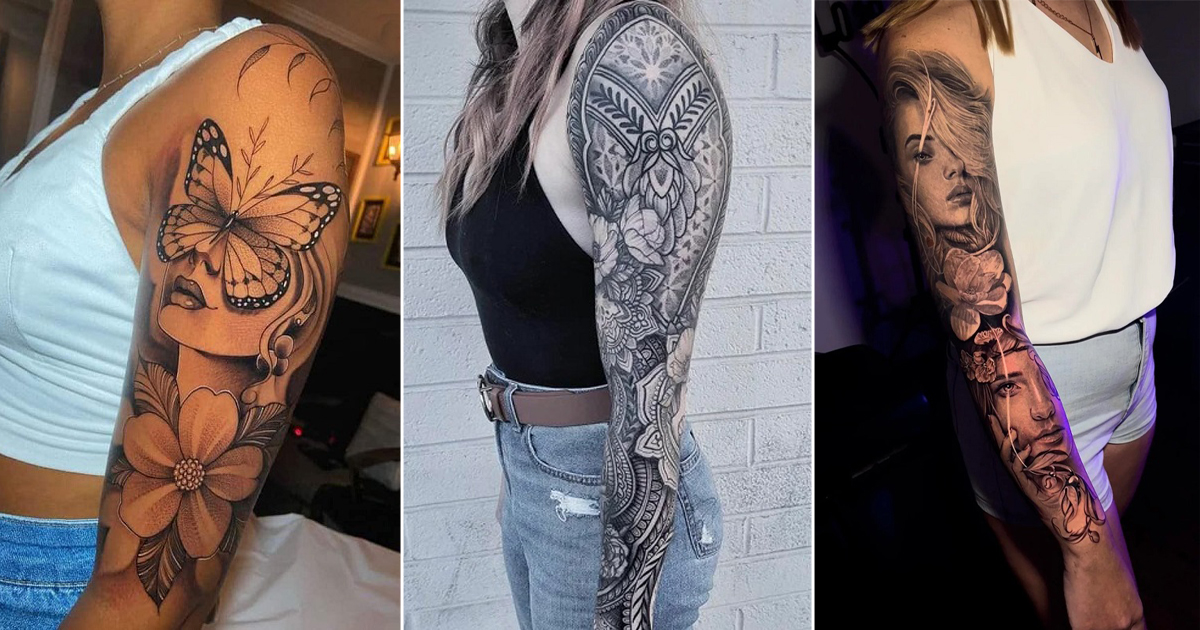 31 Stunning Sleeve Tattoos for Women That Turn Heads - Happy Muncher