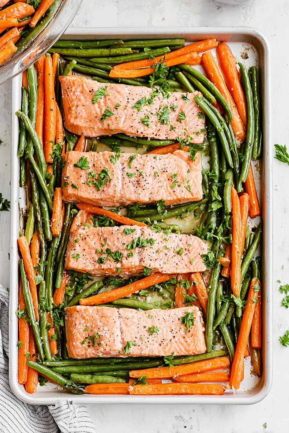 Sheet Pan Lemon Pepper Salmon with Veggies