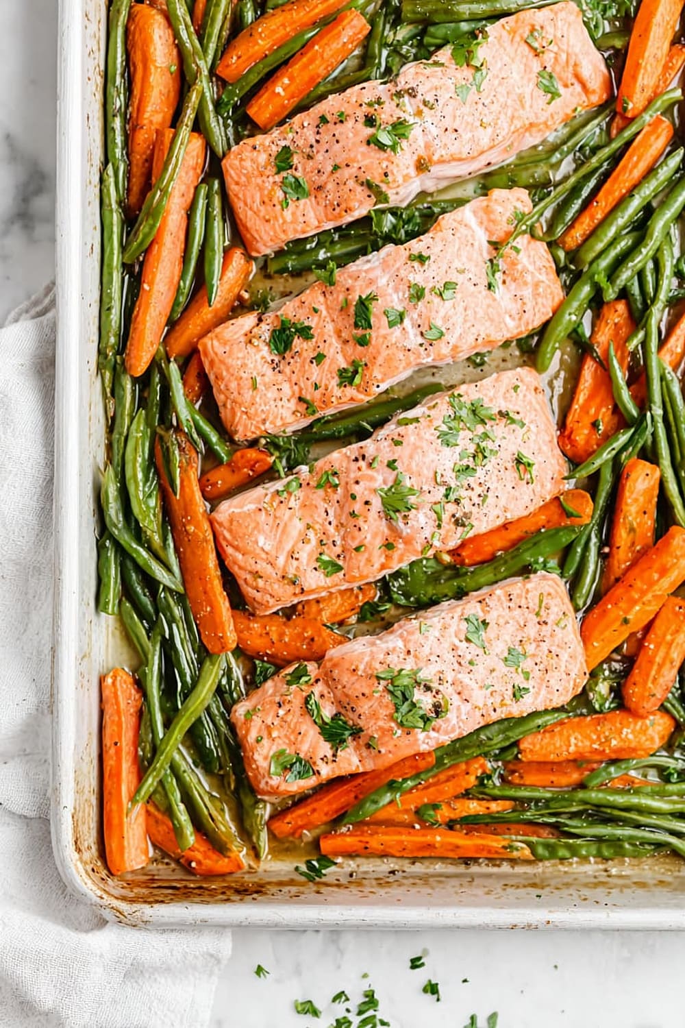Sheet Pan Lemon Pepper Salmon with Veggies