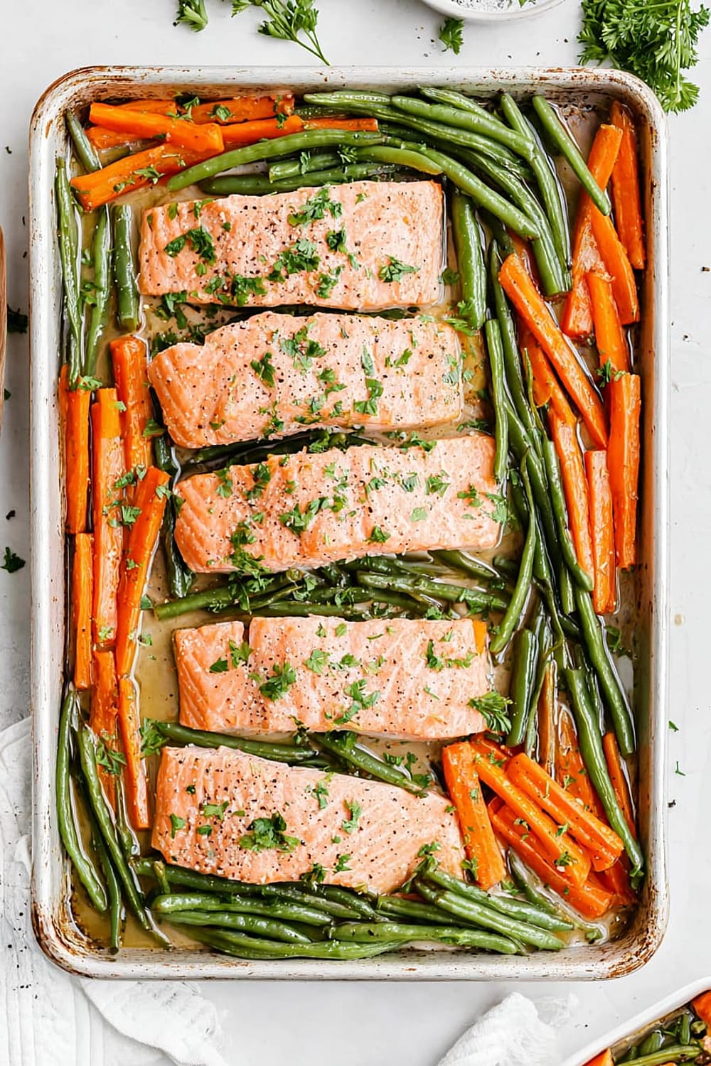Sheet Pan Lemon Pepper Salmon with Veggies