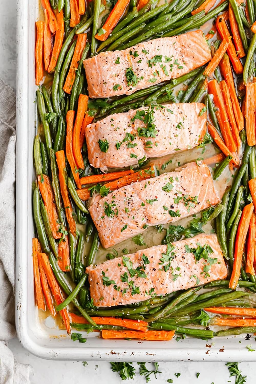 Sheet Pan Lemon Pepper Salmon with Veggies