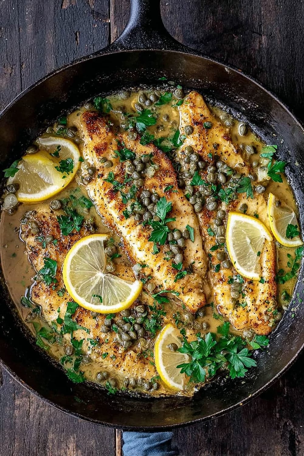 20-Minute Fish Piccata - Happy Muncher