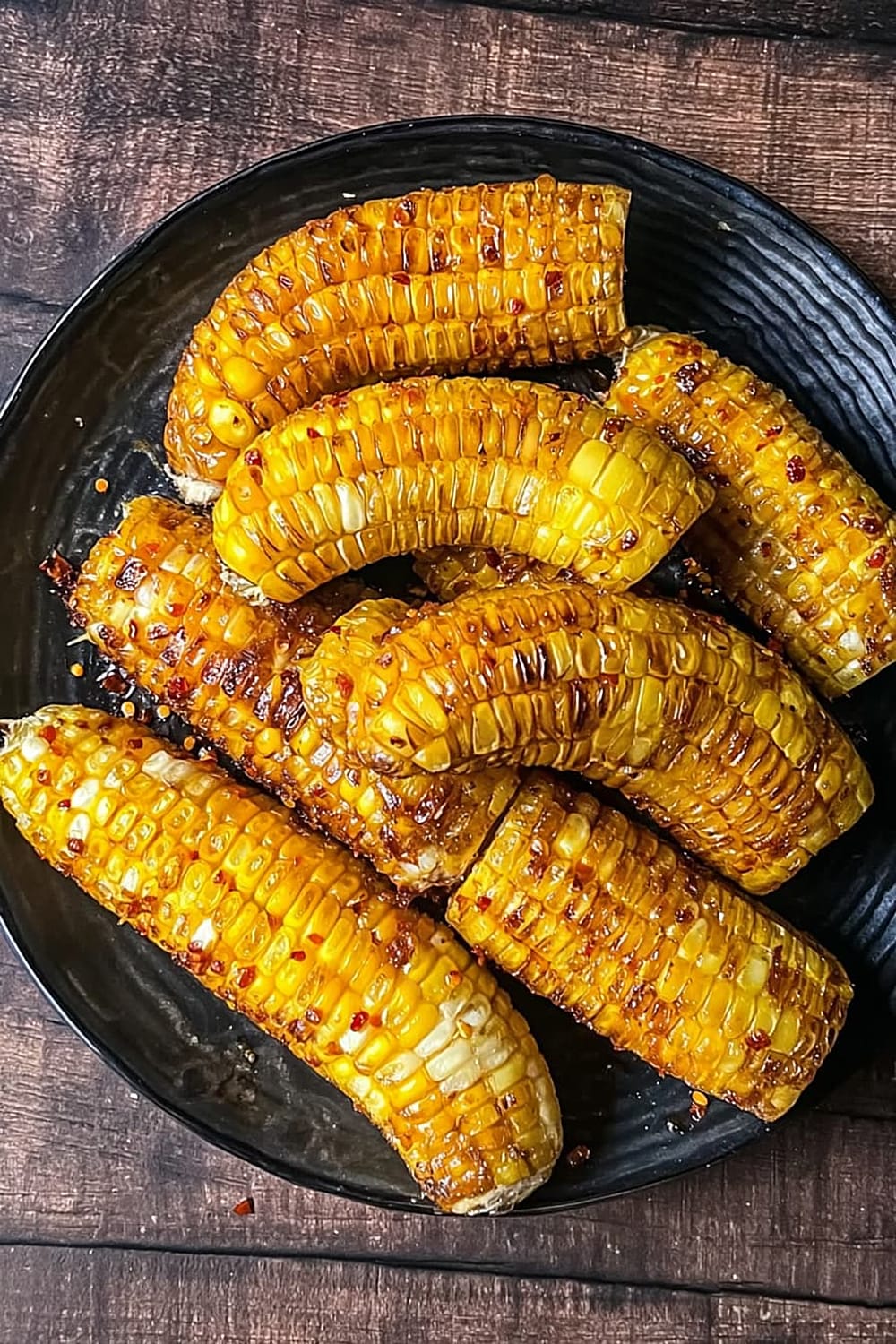 Easy Air-Fryer Corn Ribs With Hot Honey Butter