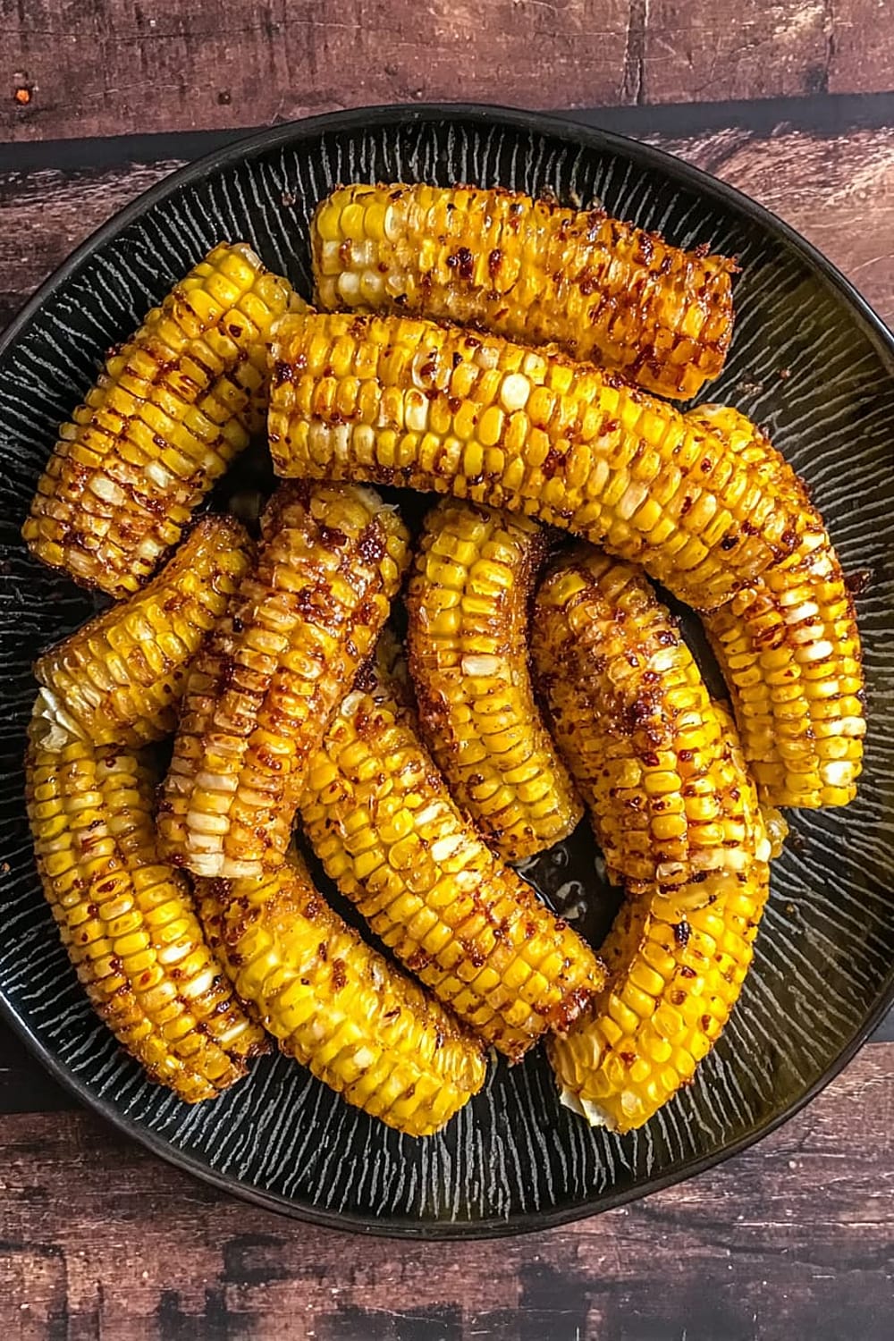 Easy Air-Fryer Corn Ribs With Hot Honey Butter