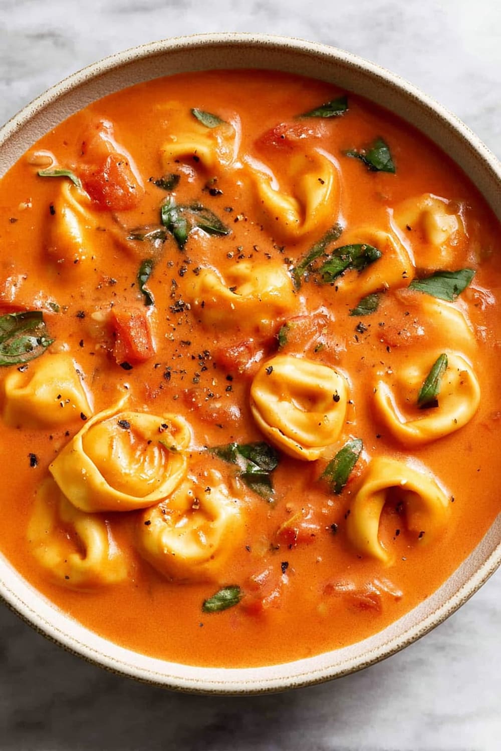 Tomato Tortellini Soup