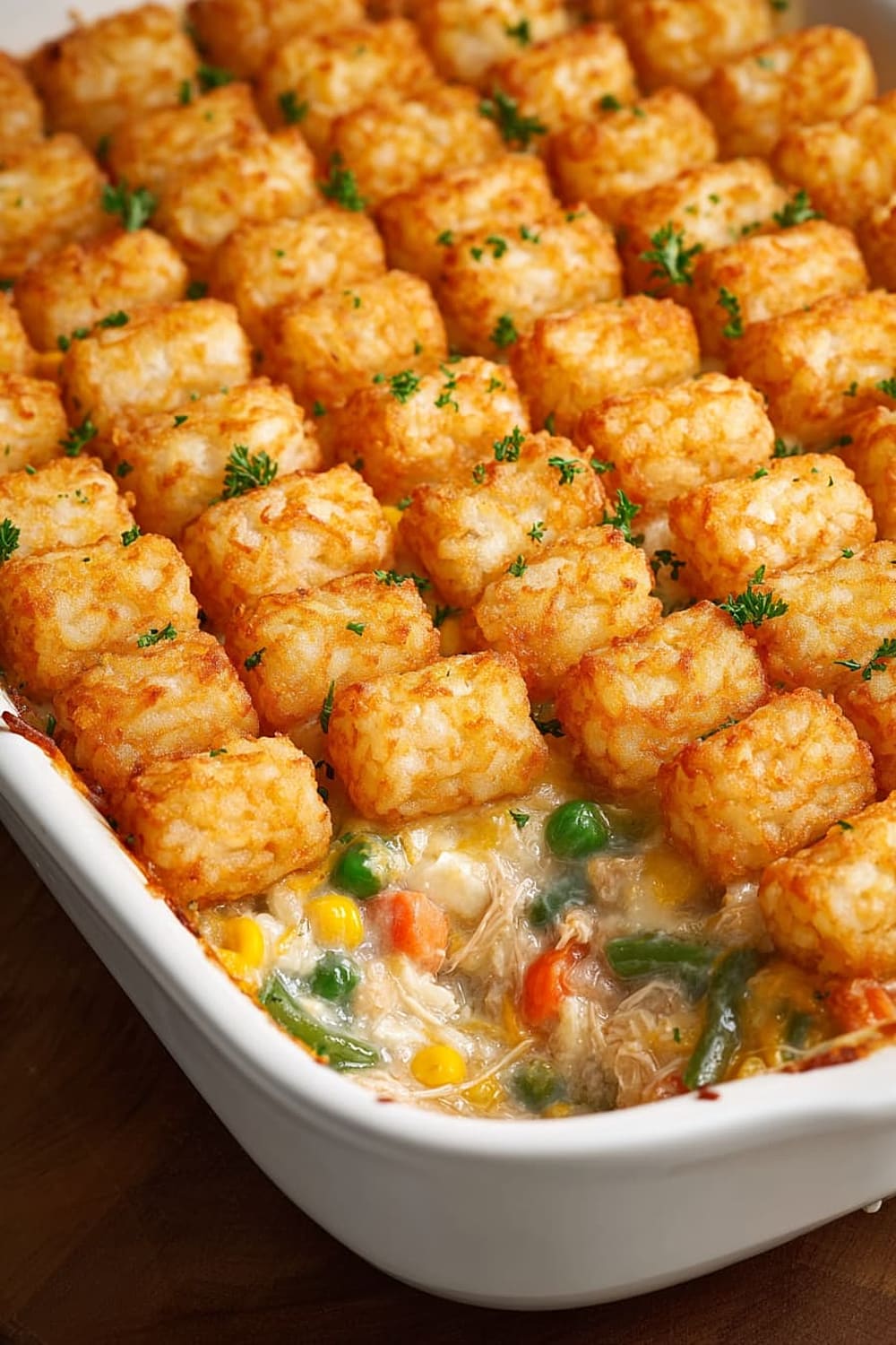 Tater Tot Chicken Pot Pie
