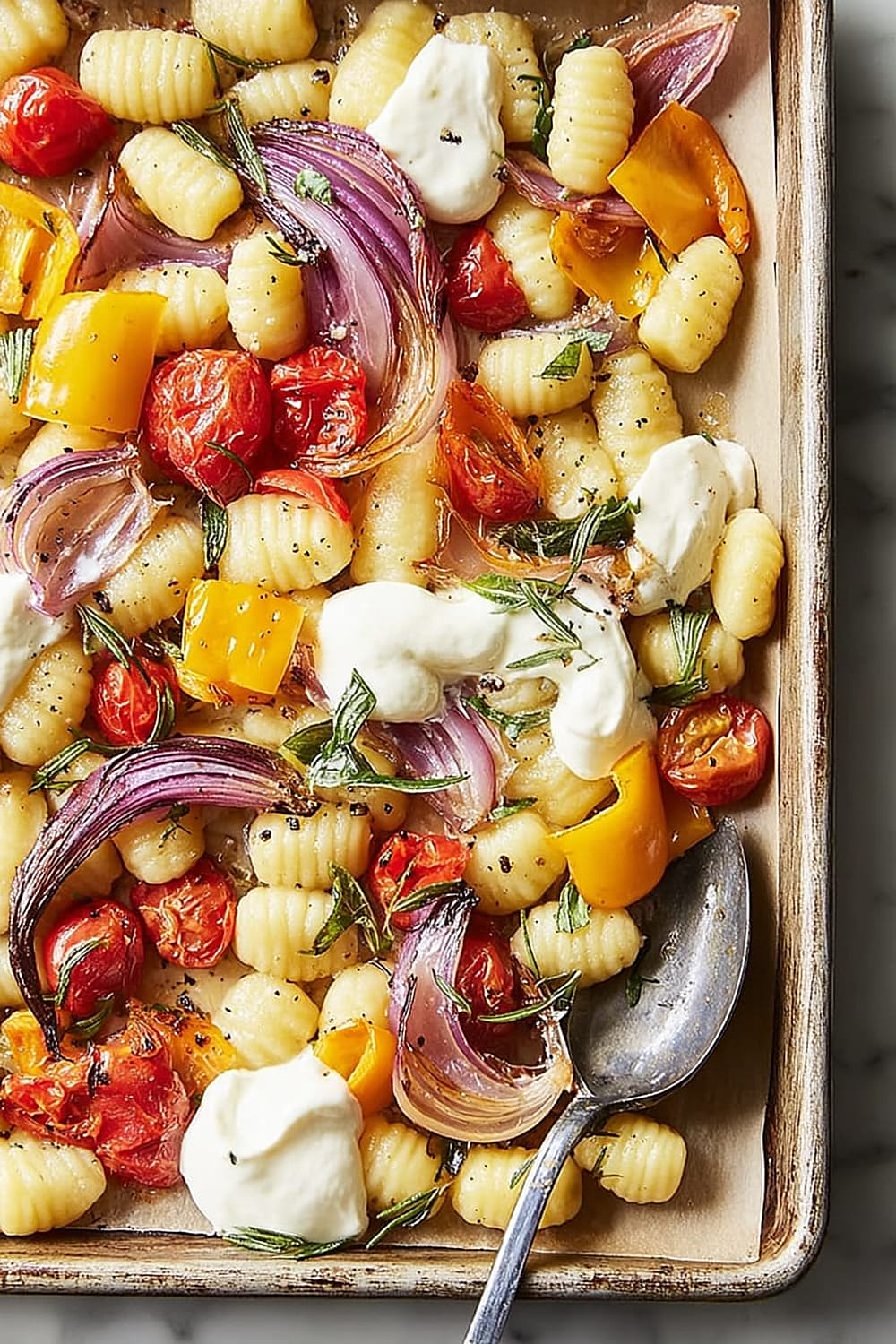 Crispy Sheet Pan Gnocchi and Veggies