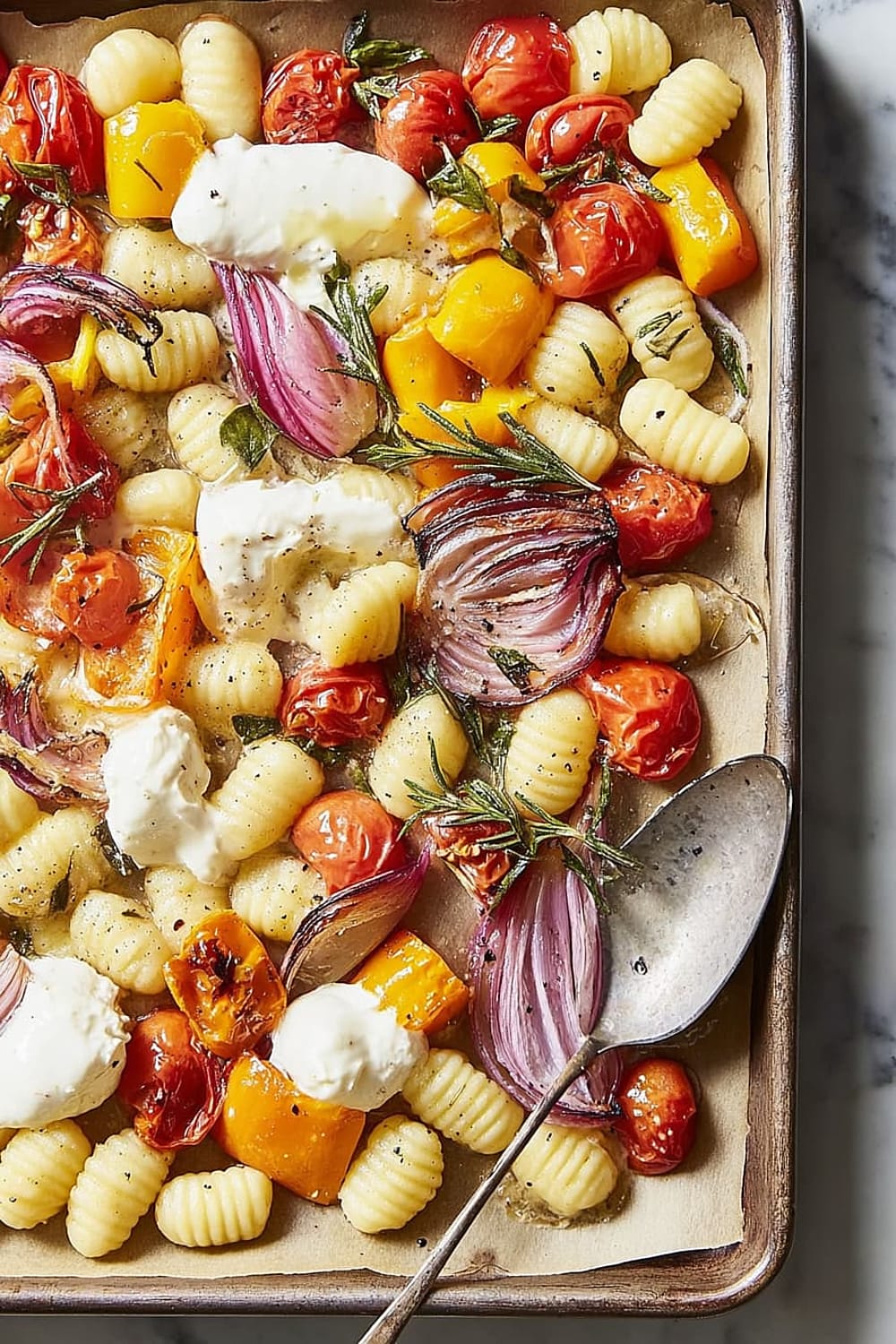 Crispy Sheet Pan Gnocchi and Veggies