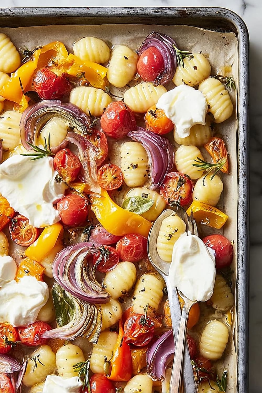 Crispy Sheet Pan Gnocchi and Veggies