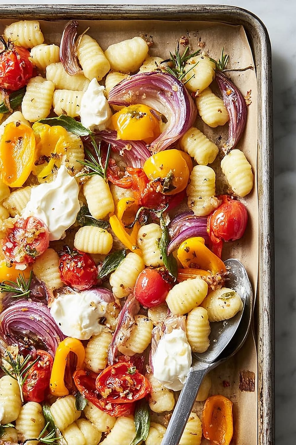 Crispy Sheet Pan Gnocchi and Veggies