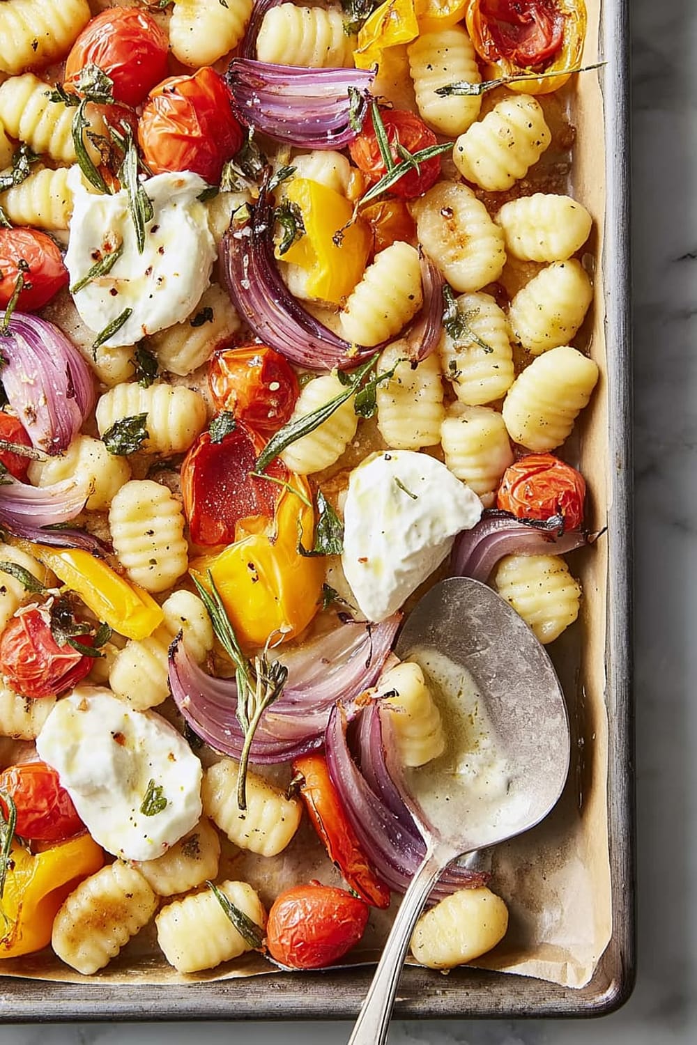 Crispy Sheet Pan Gnocchi and Veggies