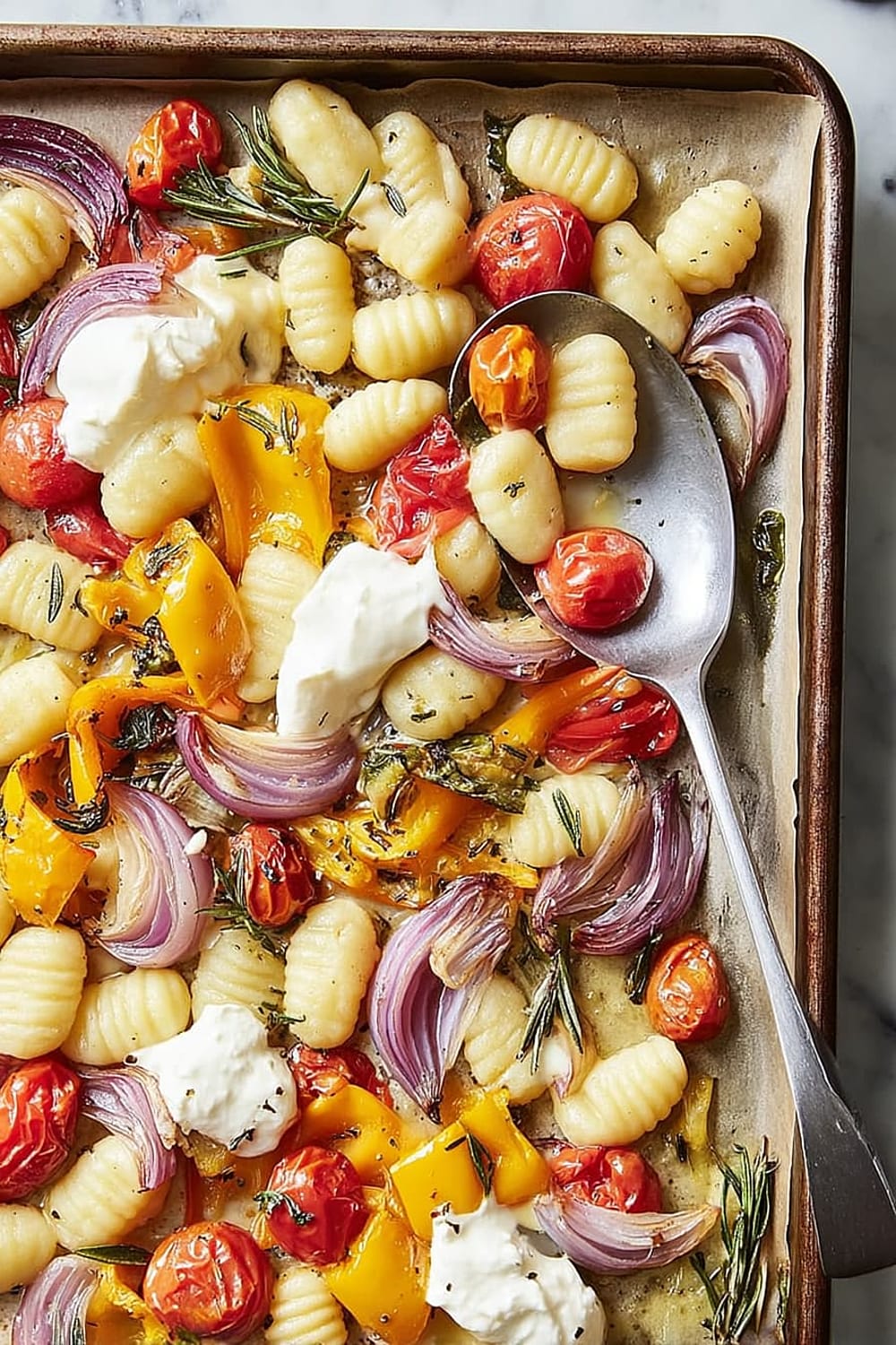 Crispy Sheet Pan Gnocchi and Veggies