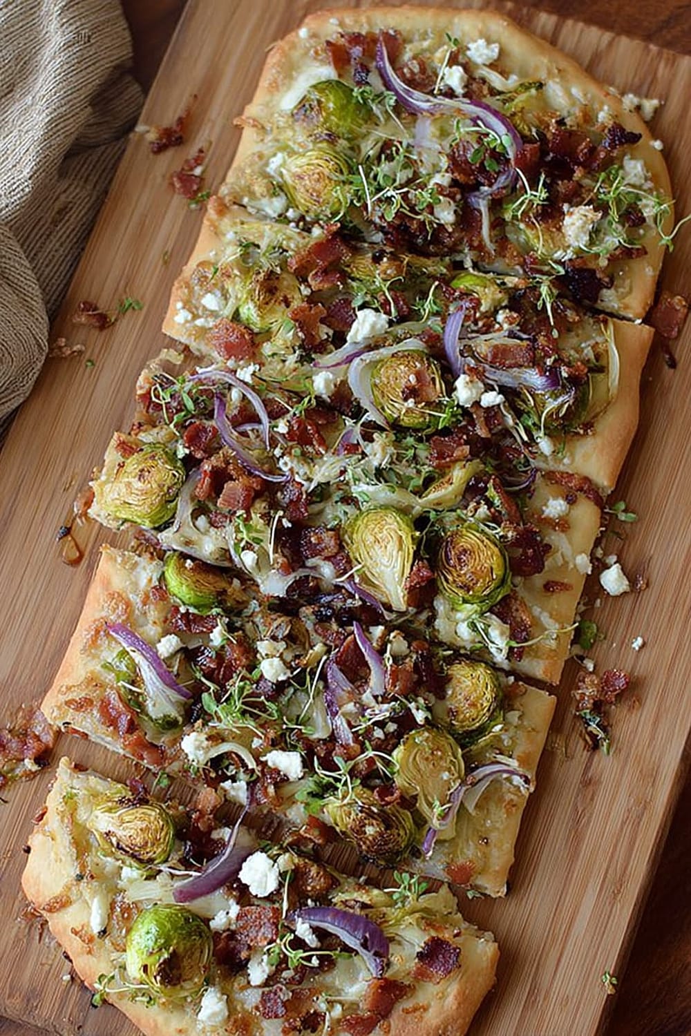 Brussels Sprouts and Bacon Flatbread