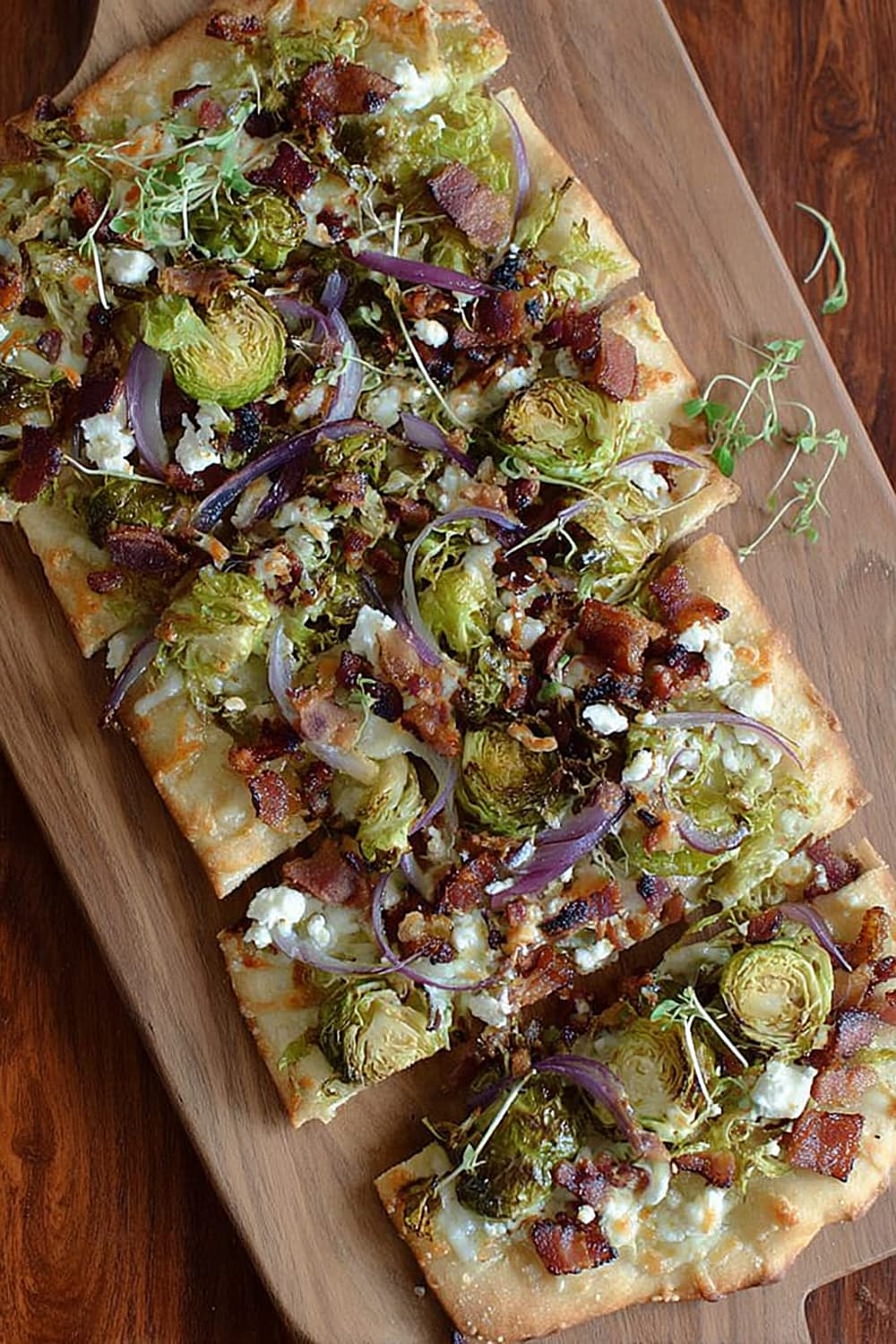 Brussels Sprouts and Bacon Flatbread