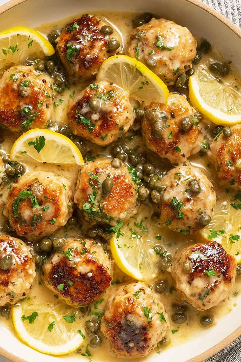 Chicken Piccata Meatballs