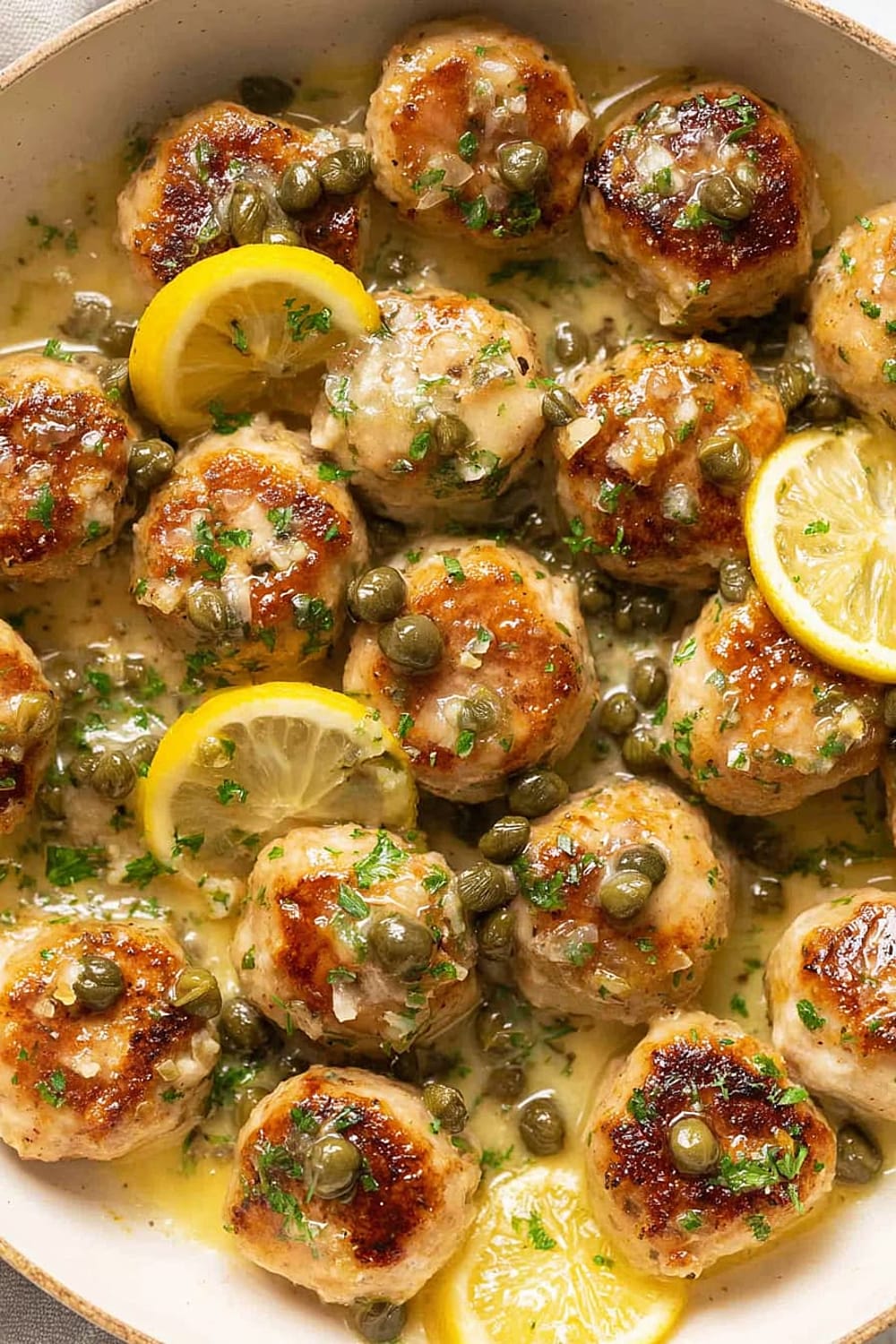 Chicken Piccata Meatballs