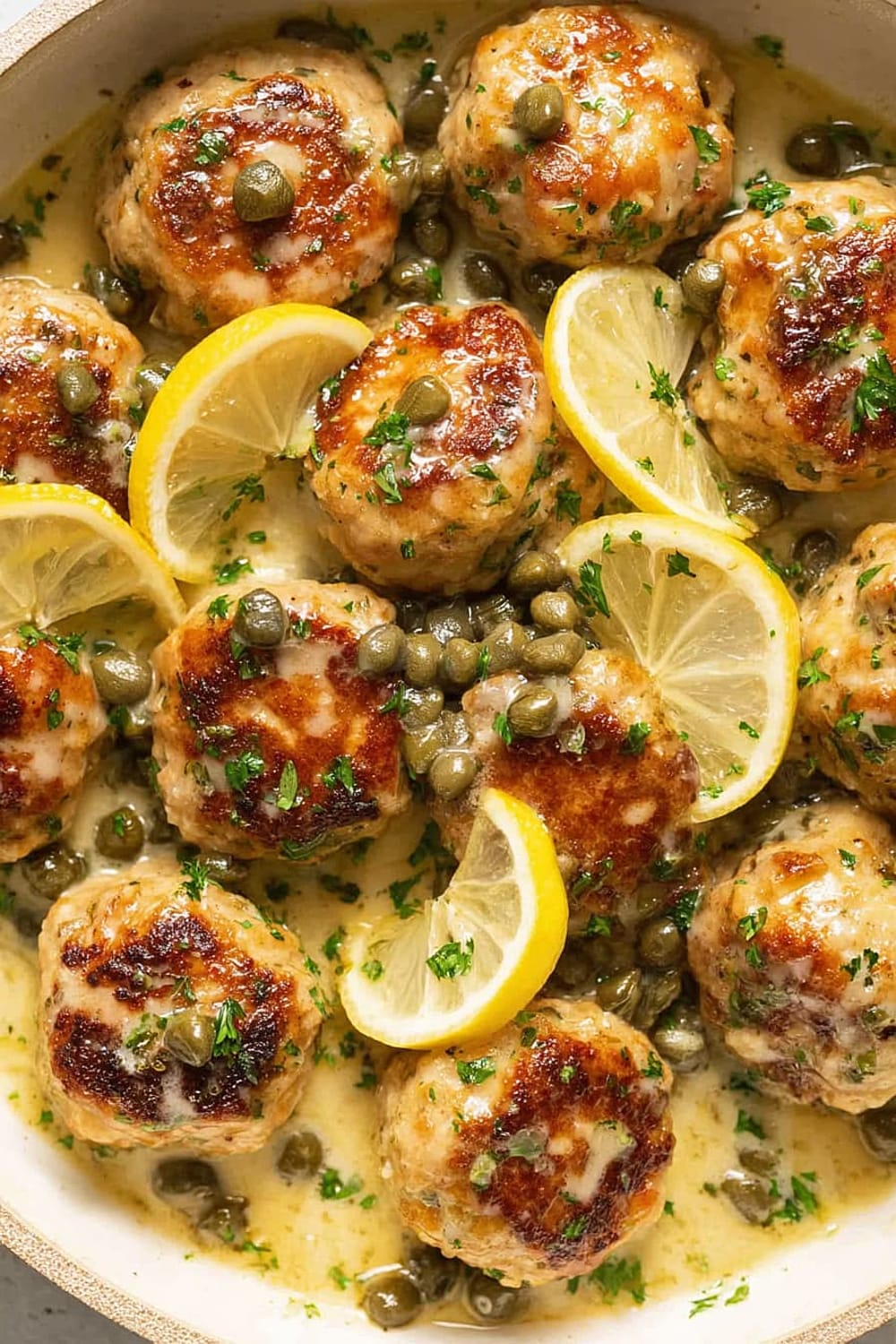 Chicken Piccata Meatballs