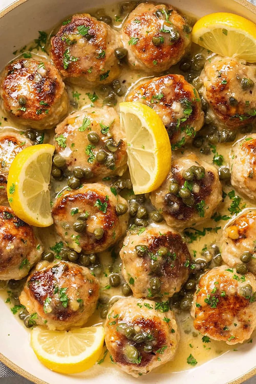 Chicken Piccata Meatballs