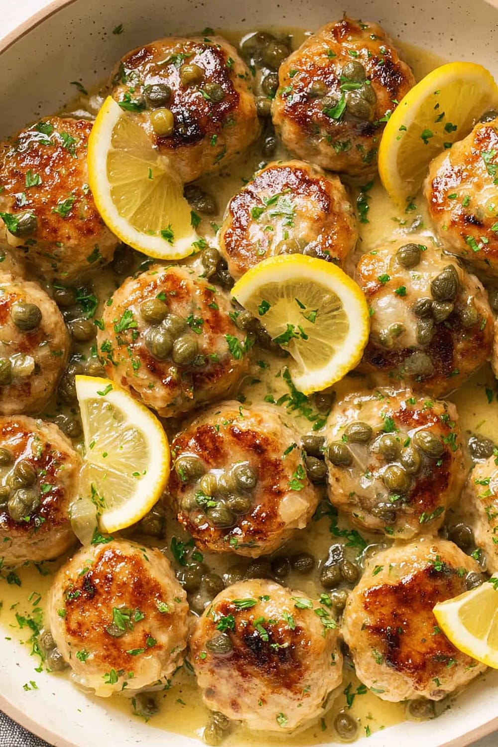 Chicken Piccata Meatballs