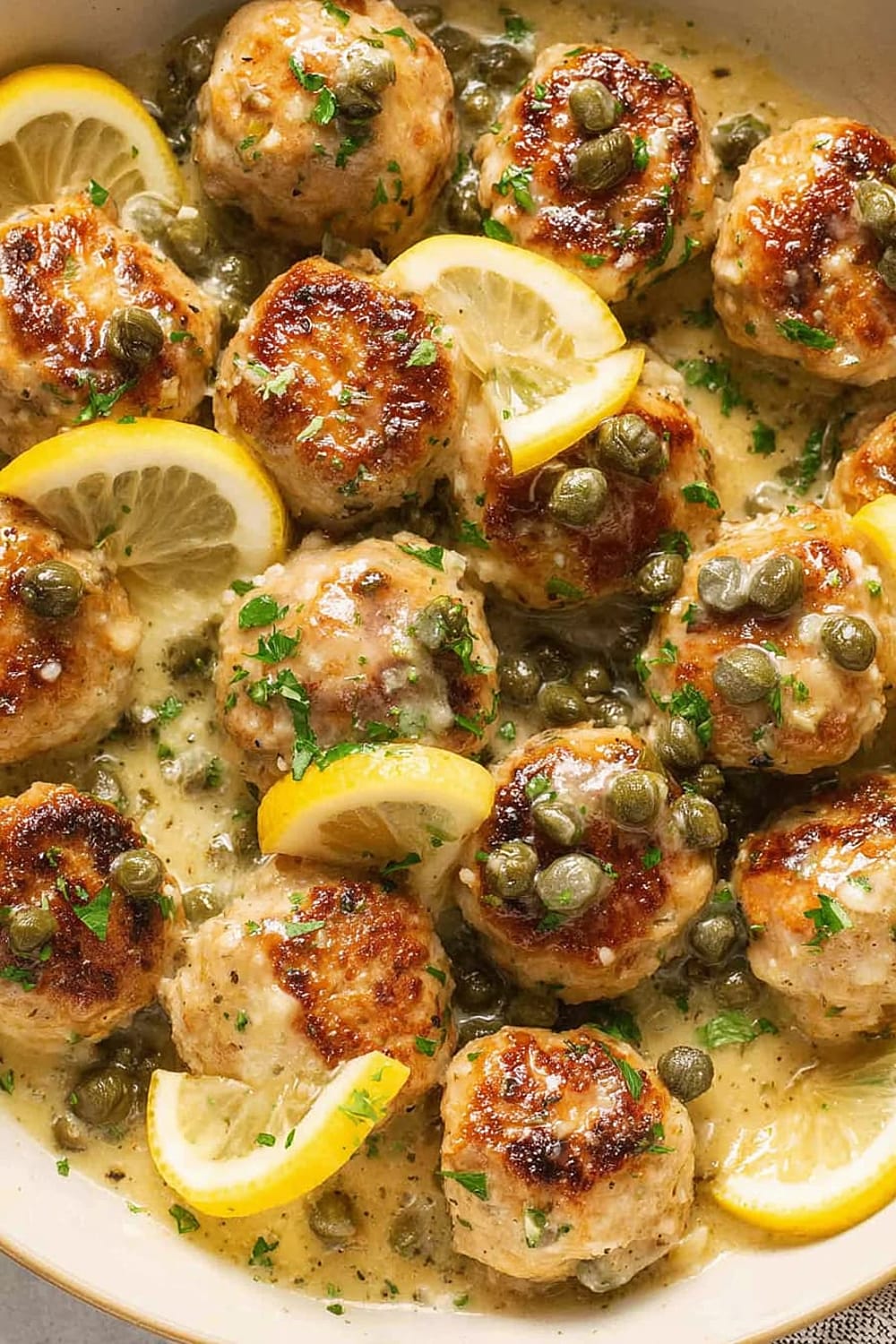 Chicken Piccata Meatballs
