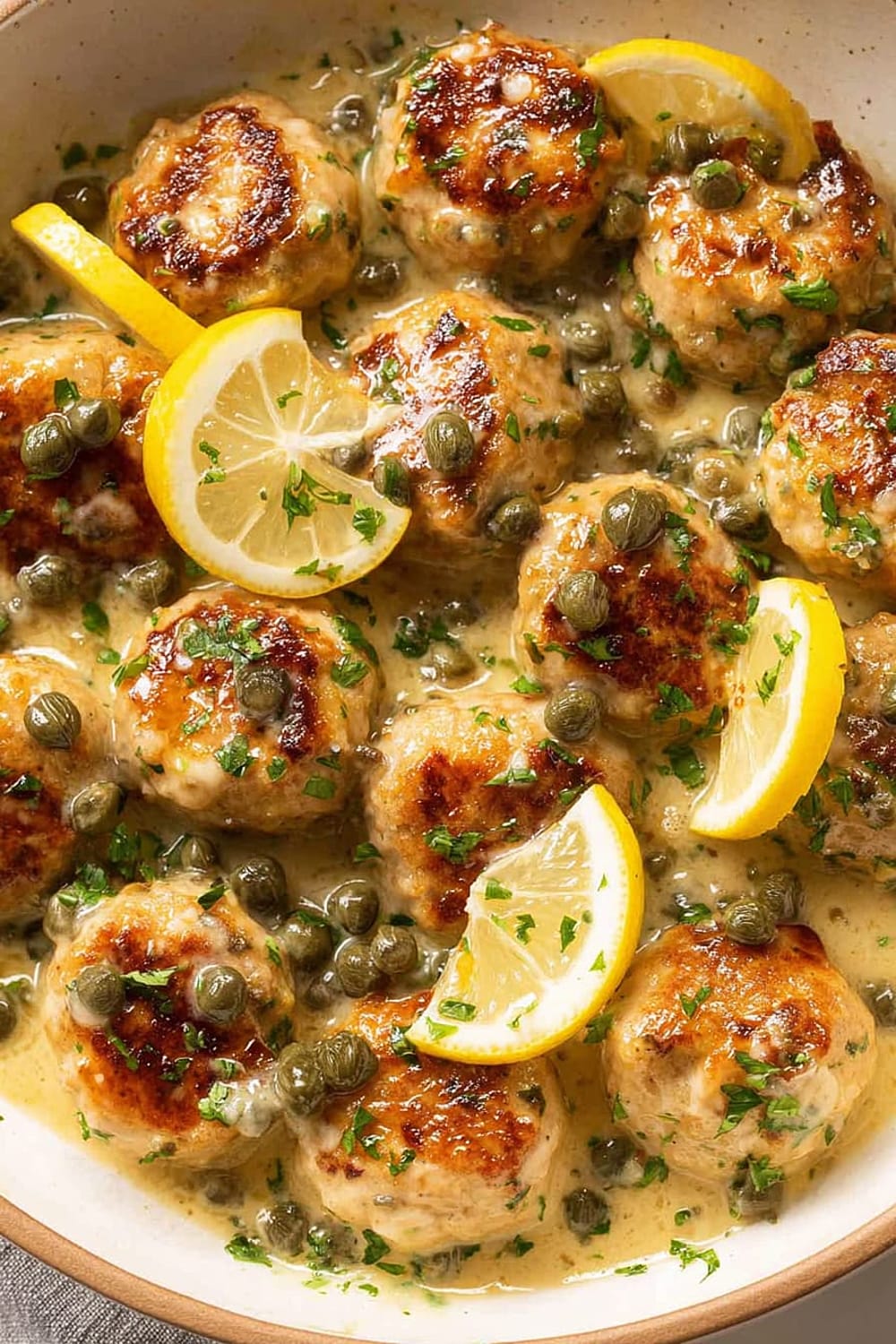 Chicken Piccata Meatballs