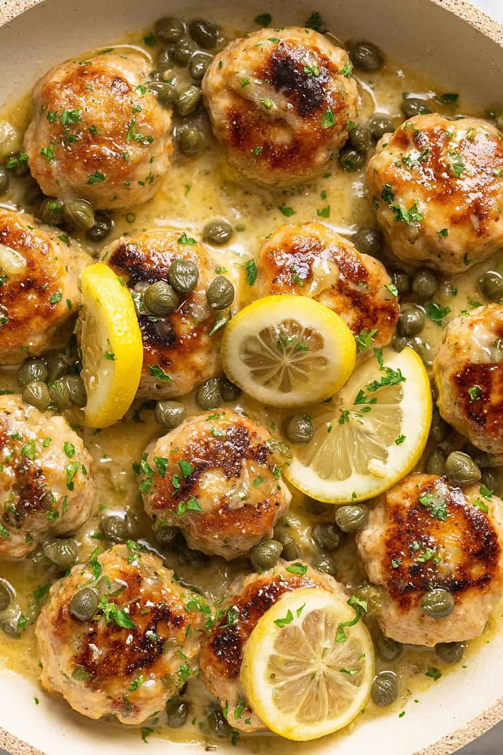 Chicken Piccata Meatballs