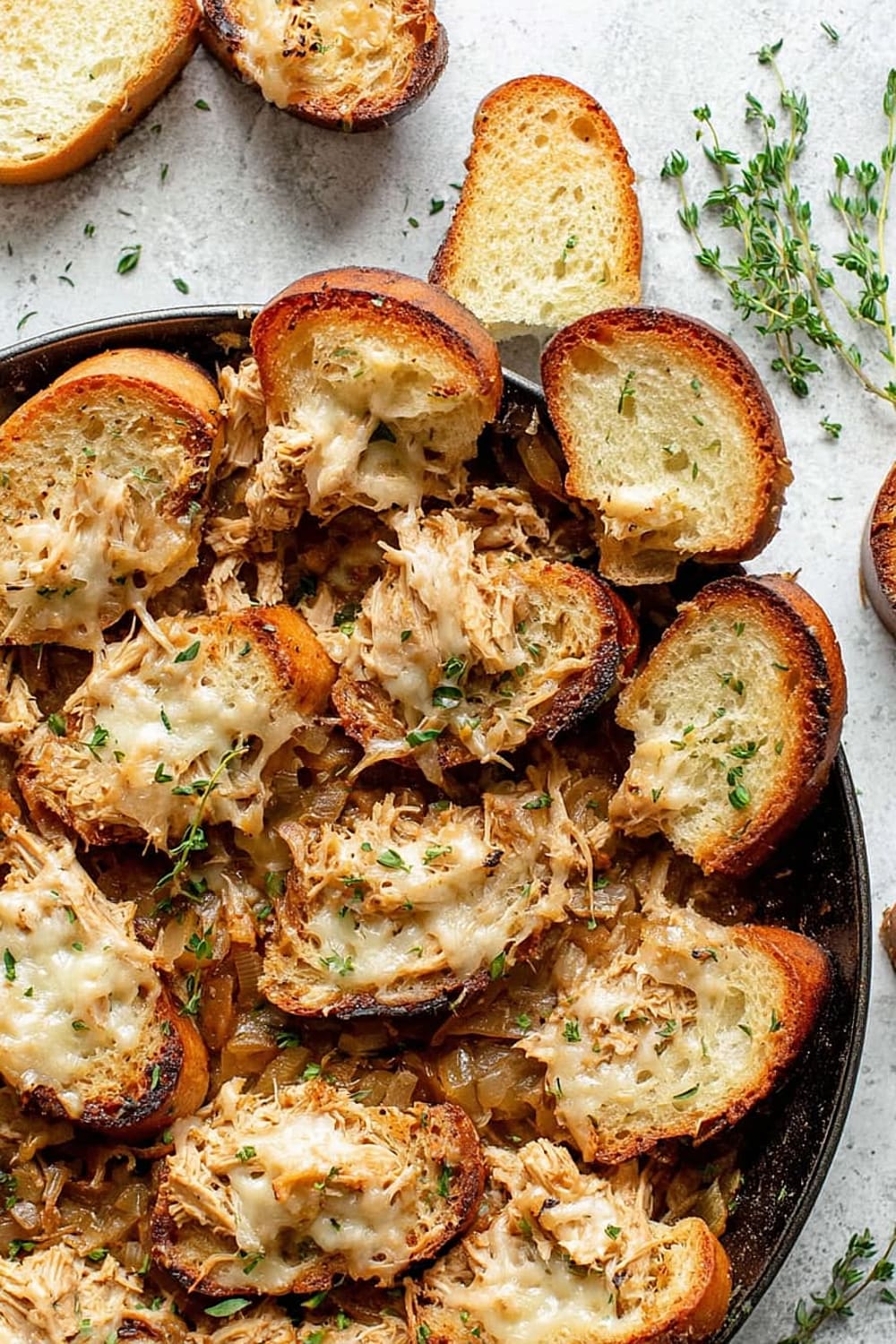 French Onion Chicken Bake (1-Pan w/ Rotisserie Chicken!)