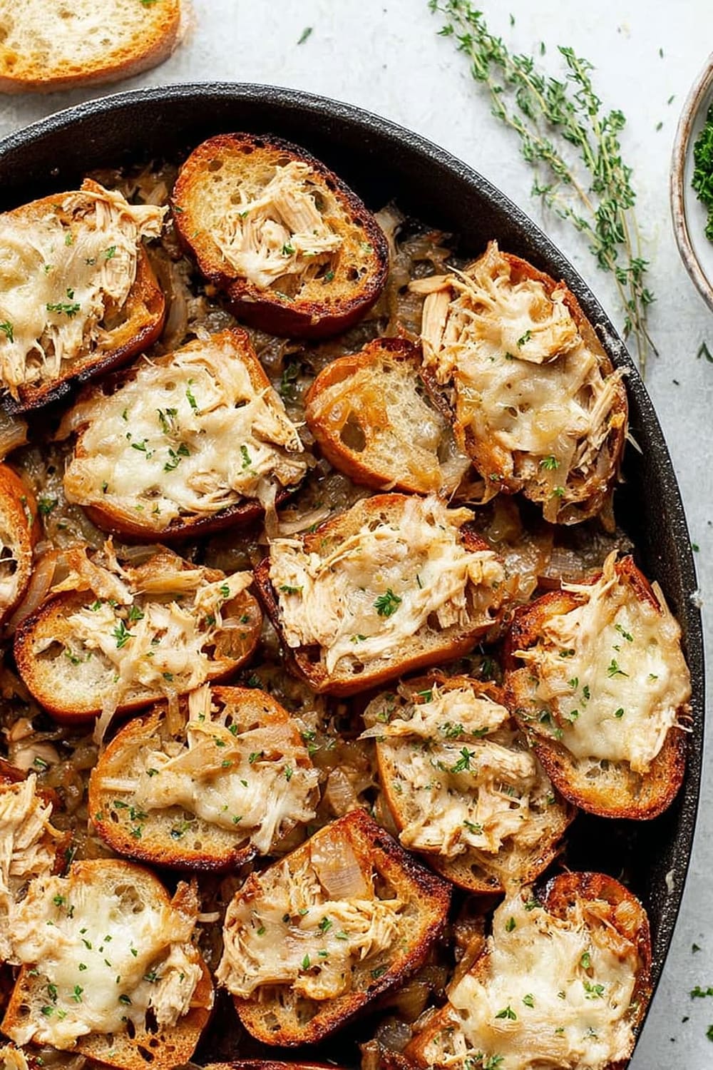 French Onion Chicken Bake (1-Pan w/ Rotisserie Chicken!)