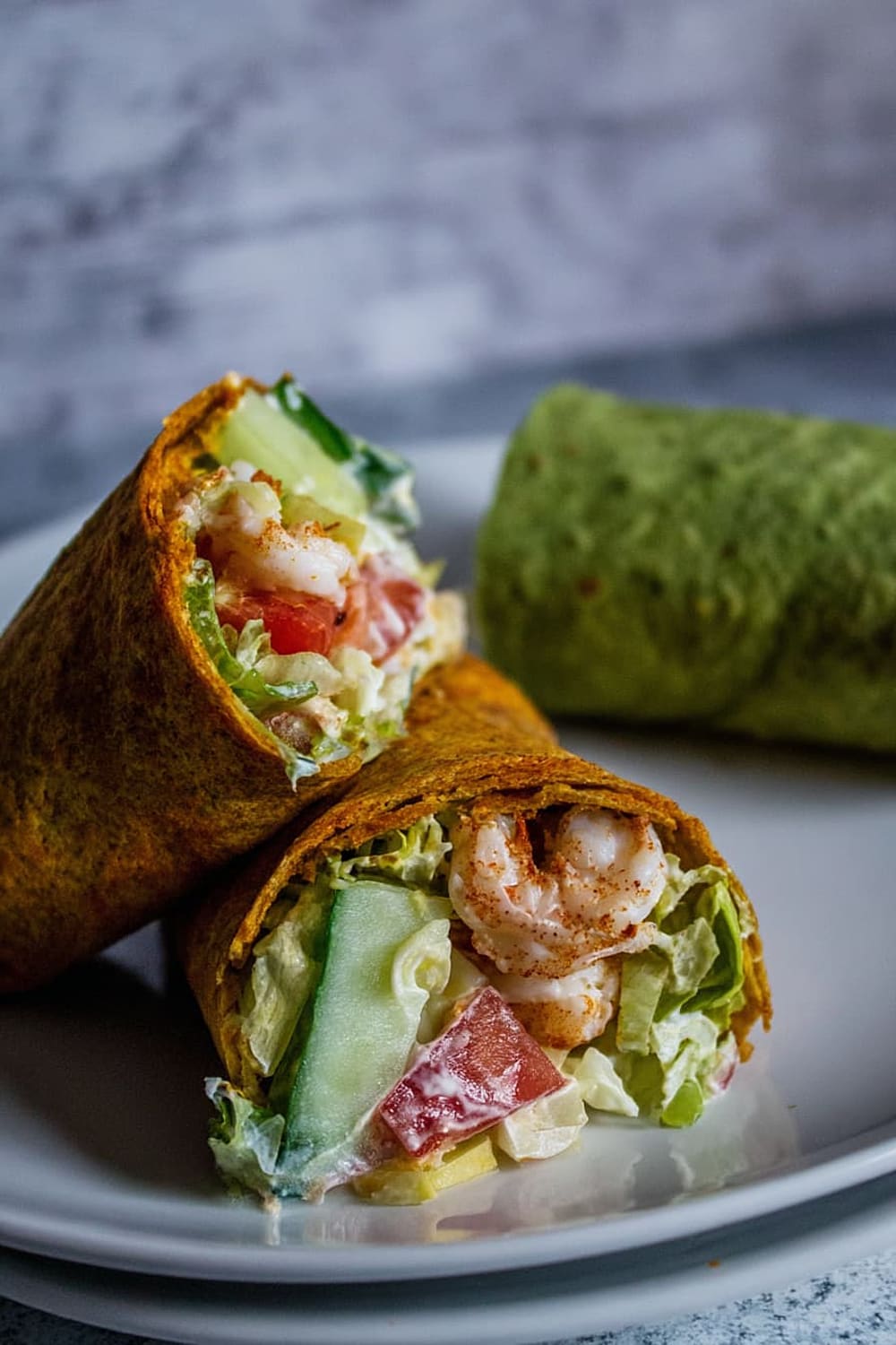 Blackened Shrimp Caesar Wrap