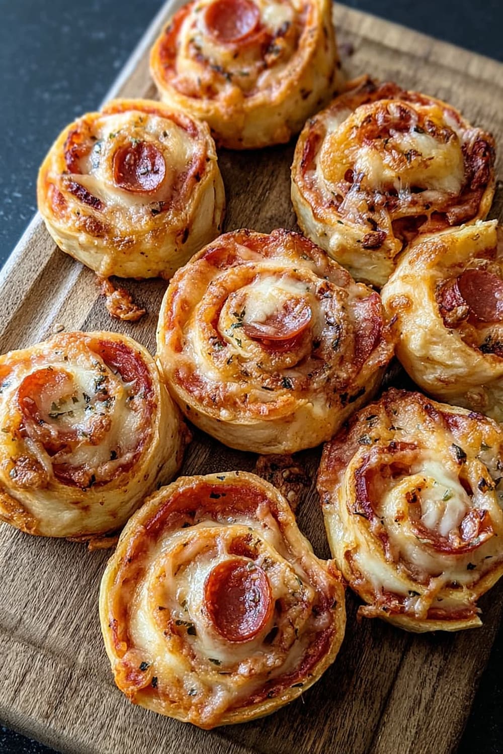 Easy Cheesy Pepperoni Pizza Pinwheels