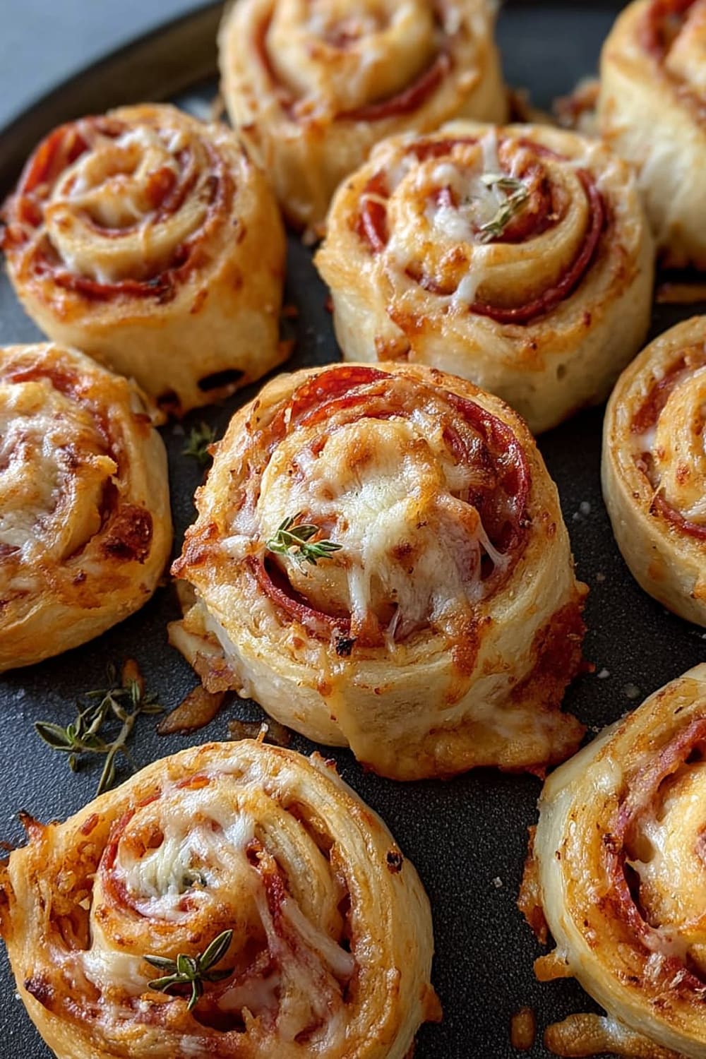 Easy Cheesy Pepperoni Pizza Pinwheels