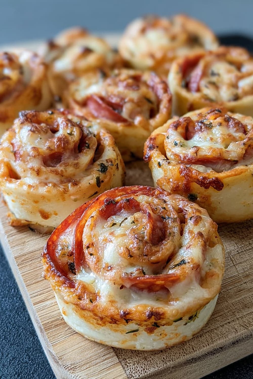 Easy Cheesy Pepperoni Pizza Pinwheels